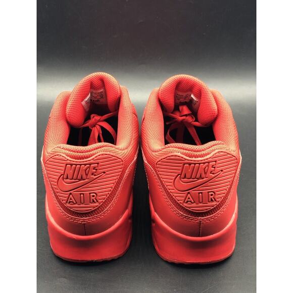 nike air max 90 mens size 10 mesh toe lace up red 931902-994